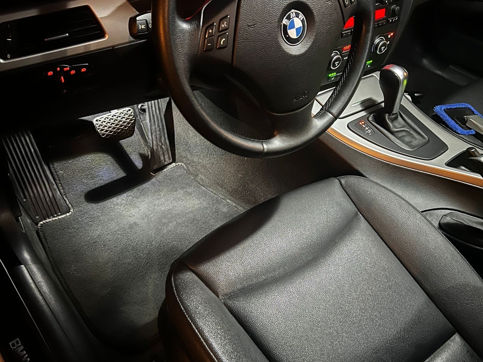 Sedan interior after a full interior detail